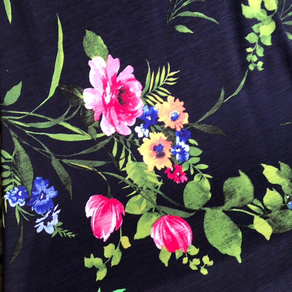 πHPx2π, NWOT LE Lis Navy Floral Maxi Sundress - Picture 4 of 8